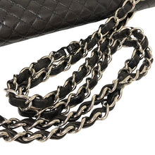 画像をギャラリービューアに読み込む, CHANEL シャネル マイクロキルティング シングルフラップ ヴィンテージ チェーンショルダーバッグ ラムスキン ブラック【中古】レディース
