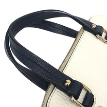 画像をギャラリービューアに読み込む, Kate Spade ケイトスペード バイカラー 2WAY ショルダーバッグ ハンドバッグ 牛革 ホワイト×ネイビー【中古】 レディース
