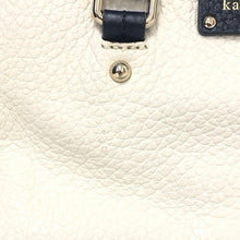 画像をギャラリービューアに読み込む, Kate Spade ケイトスペード バイカラー 2WAY ショルダーバッグ ハンドバッグ 牛革 ホワイト×ネイビー【中古】 レディース
