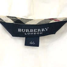 画像をギャラリービューアに読み込む, Burberry London バーバリーロンドン フリルブラウス 長袖シャツ コットン混 ホワイト サイズ46(4L相当)【中古】レディース 大きいサイズ
