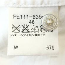 画像をギャラリービューアに読み込む, Burberry London バーバリーロンドン フリルブラウス 長袖シャツ コットン混 ホワイト サイズ46(4L相当)【中古】レディース 大きいサイズ
