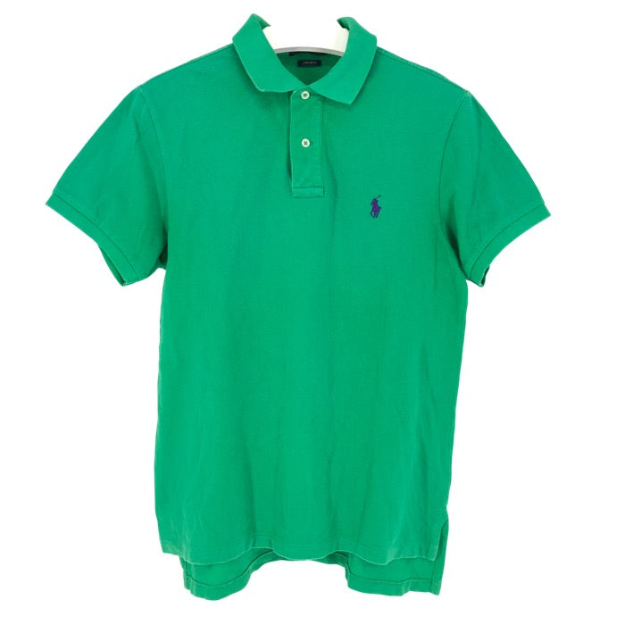 POLO RALPH LAUREN ポロ・ラルフローレン 半袖 ポロシャツ コットン グリーン L相当【中古】 メンズ