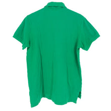 画像をギャラリービューアに読み込む, POLO RALPH LAUREN ポロ・ラルフローレン 半袖 ポロシャツ コットン グリーン L相当【中古】 メンズ
