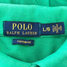 画像をギャラリービューアに読み込む, POLO RALPH LAUREN ポロ・ラルフローレン 半袖 ポロシャツ コットン グリーン L相当【中古】 メンズ
