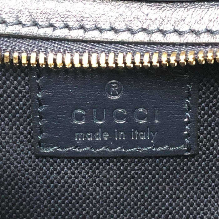 GUCCI グッチ ムーンサイド 786015 ショルダーバッグ レザー×GGデニム