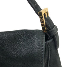 画像をギャラリービューアに読み込む, FENDI フェンディ ビッグマンマバケット ワンショルダー ハンドバッグ 8BR638 スパンコールレザー ブラック【中古】レディース
