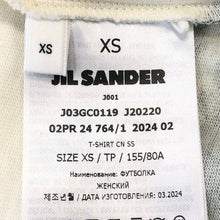 画像をギャラリービューアに読み込む, JIL SANDER ジルサンダー グラフィックプリント 半袖Ｔシャツ コットン オフホワイト S相当【中古】レディース
