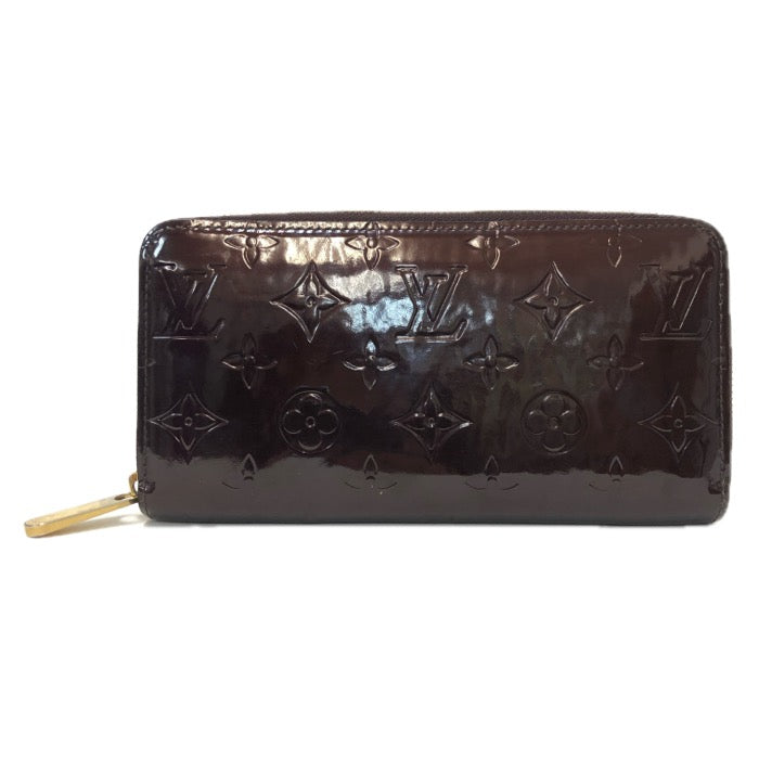 LOUIS VUITTON ルイ・ヴィトン ジッピーウォレット 長財布 モノグラムヴェルニ アマラント【中古】レディース