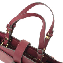 画像をギャラリービューアに読み込む, Samantha Vega サマンサベガ 2WAY ハンドバッグ レザー ワインレッド【中古】 レディース
