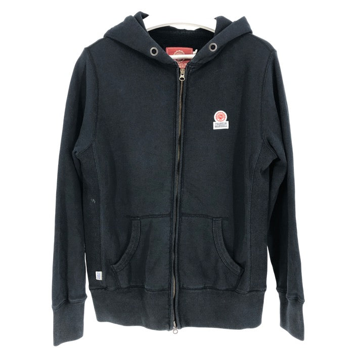 FRANKLIN&MARSHALL フランクリンマーシャル ジップアップパーカー 裏起毛 コットン ネイビー系 M相当【中古】メンズ