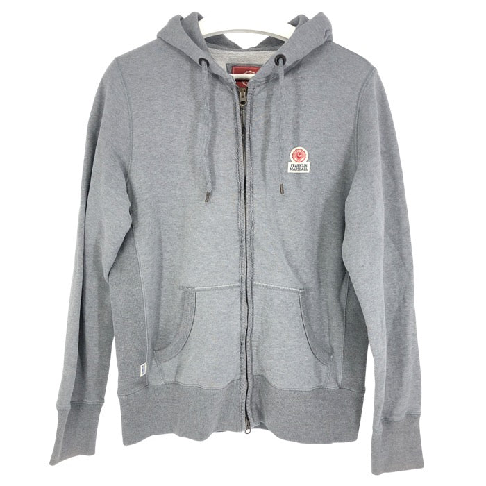 FRANKLIN&MARSHALL フランクリンマーシャル ジップアップパーカー 裏起毛 コットン グレー M相当【中古】メンズ