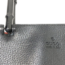 画像をギャラリービューアに読み込む, GUCCI グッチ トートバッグ ハンドバッグ バンブーハンドル 022 1059 レザー ブラック【中古】レディース
