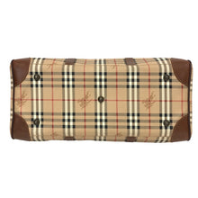 Load image into Gallery viewer, Burberrys バーバリーズ ボストンバッグ ノバチェック シャドーホース PVCキャンバス×レザー ベージュ【中古】ユニセックス
