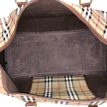 Load image into Gallery viewer, Burberrys バーバリーズ ボストンバッグ ノバチェック シャドーホース PVCキャンバス×レザー ベージュ【中古】ユニセックス
