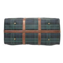 画像をギャラリービューアに読み込む, POLO RALPH LAUREN ポロ・ラルフローレン 2WAYボストンバッグ チェック柄 ブラシ付 PVキャンバス×レザー グリーン【中古】ユニセックス
