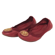画像をギャラリービューアに読み込む, Tory Burch トリーバーチ バレエシューズ フラットシューズ レザー レッド サイズ6(23cm相当)【中古】レディース

