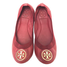 画像をギャラリービューアに読み込む, Tory Burch トリーバーチ バレエシューズ フラットシューズ レザー レッド サイズ6(23cm相当)【中古】レディース
