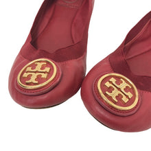画像をギャラリービューアに読み込む, Tory Burch トリーバーチ バレエシューズ フラットシューズ レザー レッド サイズ6(23cm相当)【中古】レディース

