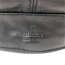 画像をギャラリービューアに読み込む, GUCCI グッチ ハンチング 帽子 レザー 075195 28531 ブラック Lサイズ【中古】メンズ
