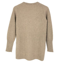 Load image into Gallery viewer, Brunello Cucinelli ブルネロクチネリ カシミヤ セーターフィッシュテール ミディアム丈 ベージュ Mサイズ【中古】レディース
