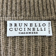 Load image into Gallery viewer, Brunello Cucinelli ブルネロクチネリ カシミヤ セーターフィッシュテール ミディアム丈 ベージュ Mサイズ【中古】レディース
