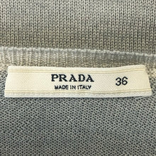 画像をギャラリービューアに読み込む, PRADA プラダ Vネックセーター ライトグレー サイズ36(S相当)【中古】レディース
