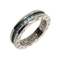 BVLGARI ブルガリ B.zero1 ビーゼロワン フルエタニティリング K18WG ブルートパーズ ＃53(13号相当)【中古】【新品同様】【美品】レディース