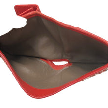 画像をギャラリービューアに読み込む, BOTTEGAVENETA ボッテガヴェネタ イントレチャート コンパクトウォレット 338103 二つ折り財布 レザー レッド【中古】レディース
