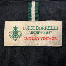 画像をギャラリービューアに読み込む, Luigi Borrelli ルイジ・ボレッリ 長袖シャツ コットン ネイビー Mサイズ【中古】メンズ
