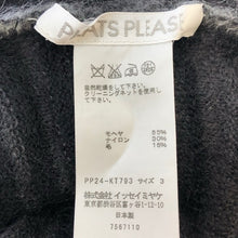 画像をギャラリービューアに読み込む, PLEATS PLEASE プリーツプリーズ チュニック ニットワンピース モヘヤ混 グレー系 サイズ3(Ｌ相当)【中古】レディース
