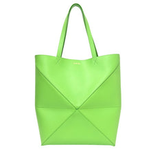 画像をギャラリービューアに読み込む, LOEWE ロエベ パズルフォルド トート XL B933Q18XO1 トートバッグ カーフ ビビッドグリーン【中古】【新品同様】【美品】メンズ
