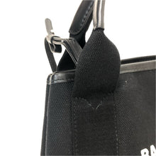 画像をギャラリービューアに読み込む, BALENCIAGA バレンシアガ カバス XS 2WAYトートバッグ ポーチ付 390346 キャンバス×レザー ブラック【中古】レディース
