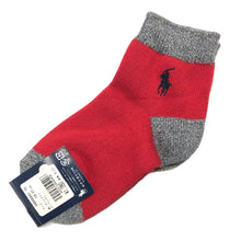画像をギャラリービューアに読み込む, POLO RALPH LAUREN ラルフローレン 靴下 19-21cm コットン混 レッド【中古】【新品同様】【美品】キッズ
