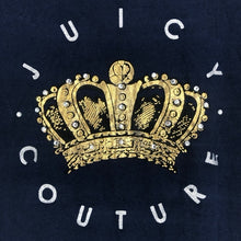 画像をギャラリービューアに読み込む, JUICY COUTURE ジューシークチュール 半袖Ｔシャツ クラウンロゴ ラインストーン コットン ネイビー サイズM【中古】レディース

