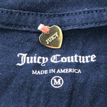 画像をギャラリービューアに読み込む, JUICY COUTURE ジューシークチュール 半袖Ｔシャツ クラウンロゴ ラインストーン コットン ネイビー サイズM【中古】レディース
