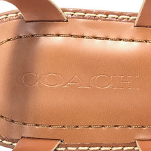 画像をギャラリービューアに読み込む, COACH コーチ リディア ストラップサンダル レザー ベージュ系 パイソン柄 サイズ7(24cm相当)【中古】【新品同様】【美品】レディース
