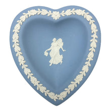 画像をギャラリービューアに読み込む, Wedgwood ウェッジウッド ジャスパー スペードトレイ ブルー【中古】【新品同様】【美品】
