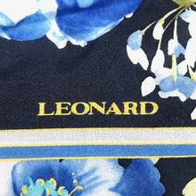 画像をギャラリービューアに読み込む, LEONARD レオナール スカーフ／ハンカチ シルク×コットン 花柄 ブルー系【中古】【新品同様】【美品】レディース
