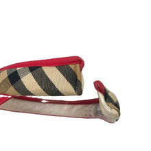 画像をギャラリービューアに読み込む, Burberry バーバリー サンバイザー バーバリーチェック ピンク フリーサイズ【中古】【良品】レディース
