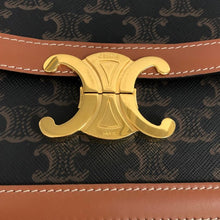 將圖片載入圖庫檢視器 CELINE セリーヌ マカダム柄 ティーン トリオンフキャンバス バッグ ショルダー【中古】
