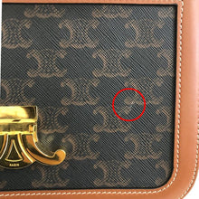 將圖片載入圖庫檢視器 CELINE セリーヌ マカダム柄 ティーン トリオンフキャンバス バッグ ショルダー【中古】
