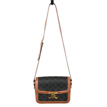 將圖片載入圖庫檢視器 CELINE セリーヌ マカダム柄 ティーン トリオンフキャンバス バッグ ショルダー【中古】
