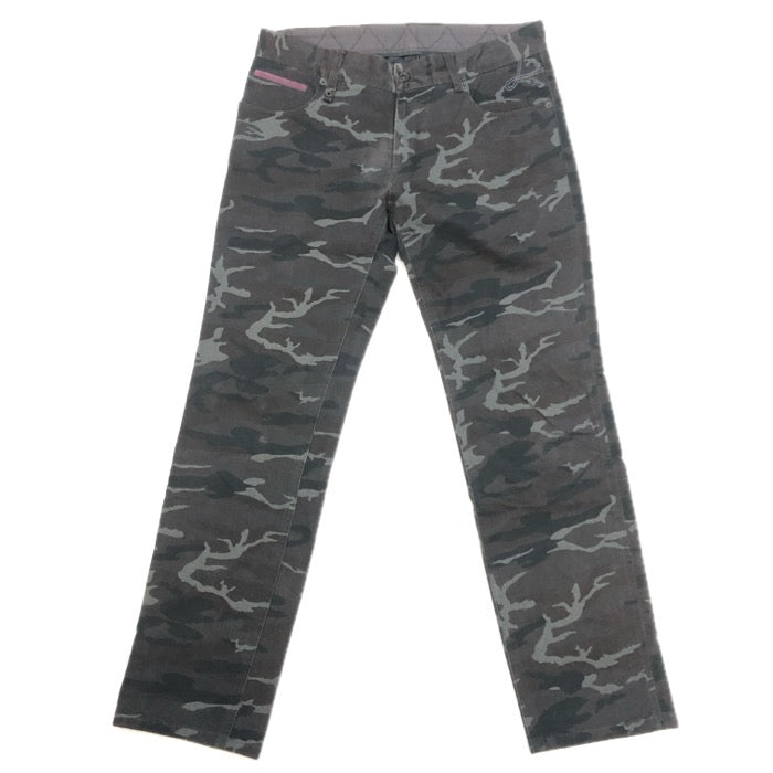 JOSEPH HOMME ジョゼフオム カモフラ 迷彩柄 パンツ コットン チャコールブラウン系 サイズ48(L相当)【中古】 メンズ