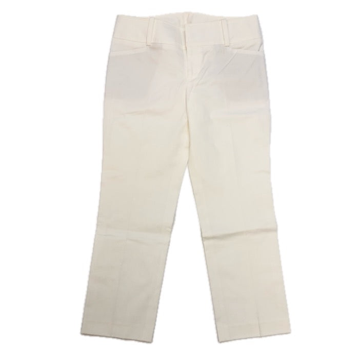 MICHEL KLEIN ミッシェルクラン クロップドパンツ コットン ホワイト サイズ38(M相当)【中古】 レディース