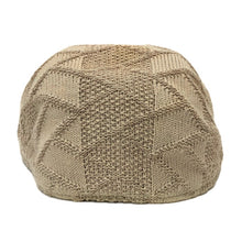 画像をギャラリービューアに読み込む, LACOSTE ラコステ ケーブル編み ハンチング コットン ベージュ 58cm【中古】 メンズ
