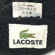 画像をギャラリービューアに読み込む, LACOSTE ラコステ ニットハンチング ウール ブラック FREEサイズ【中古】 メンズ
