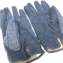 画像をギャラリービューアに読み込む, LANVIN ランバン 手袋 24cm チェック柄 ニット/スウェード ブルー【中古】 メンズ
