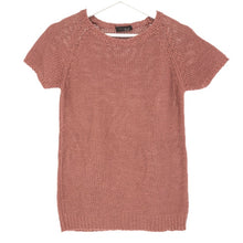 將圖片載入圖庫檢視器 Peserico ペセリコ 半袖 ニット コットン/麻・リネン テラコッタブラウン サイズ42(M-L相当)【中古】 レディース
