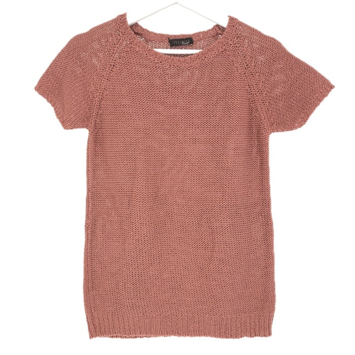 Peserico ペセリコ 半袖 ニット コットン/麻・リネン テラコッタブラウン サイズ42(M-L相当)【中古】 レディース