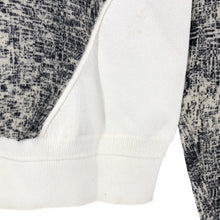 이미지를 갤러리 뷰어에 로드 , TSE セイ カシミヤニット 長袖 ホワイト×ブルーグレー Mサイズ【中古】 レディース
